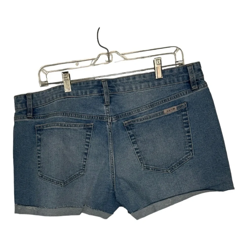 Joe’s Salma Rolled Raw Hem Cut Off Blue Denim Jean Shorts Size 33 New